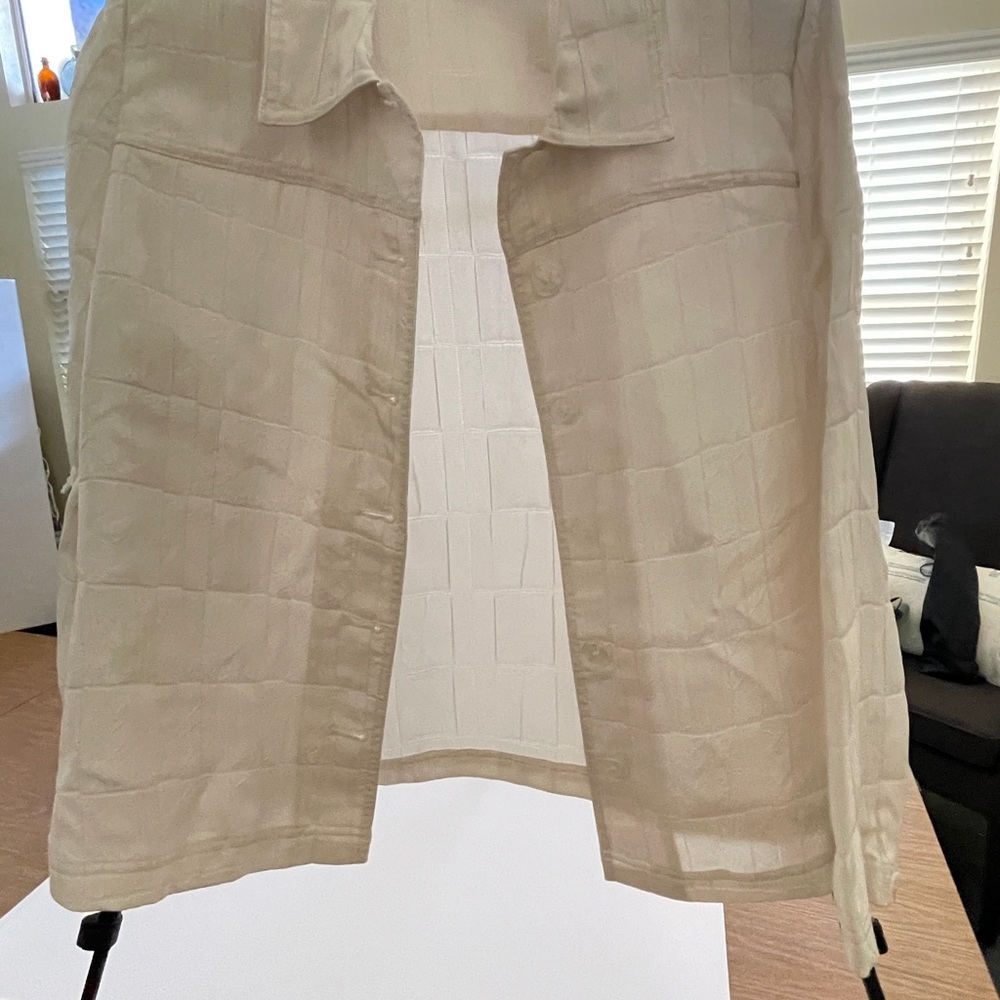 TanJay Off-White Quilted Jacket